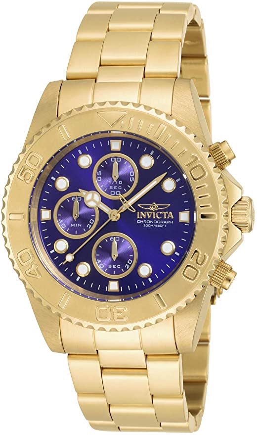 On Sale 65% OFF! (.85) Invicta Men’s Pro Diver Gold-Tone Bracelet Watch