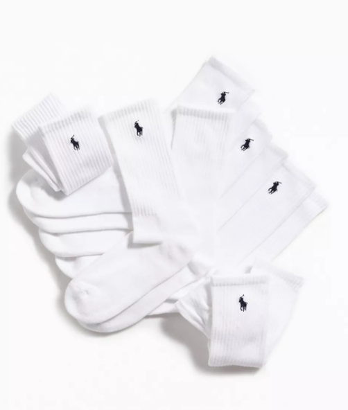 (SAVE 25%) Polo Ralph Lauren Athletic Crew Sock 6-Pack – .00