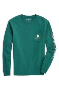 Vineyard Vines Holiday Spirits Long Sleeve Graphic Tee On Sale For 30% Off!