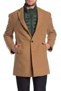 Calvin Klein Camel Wool Blend Coat On Sale For Nearly 70% Off!