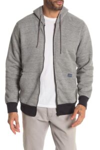 Heritage Faux Shearling Lined Full Zip Hoodie Is On Sale For .98!